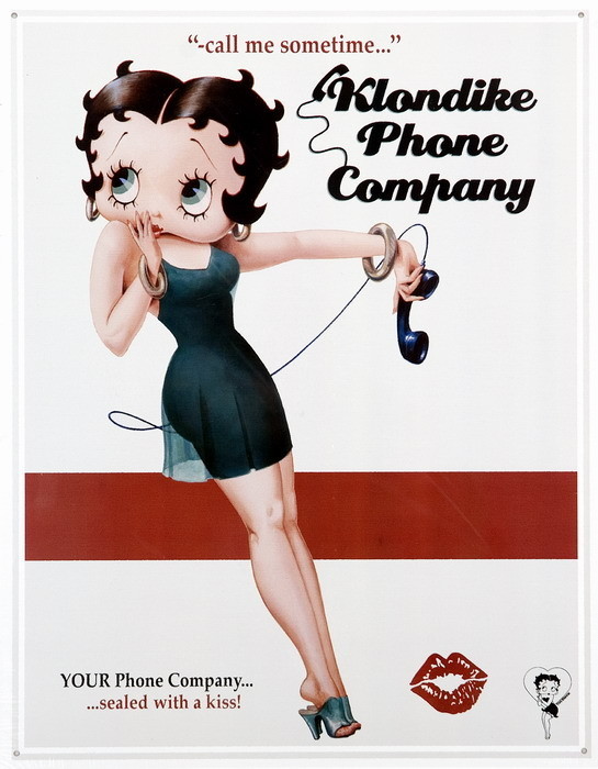 Μεταλλική πινακίδα BETTY BOOP KLONDIKE