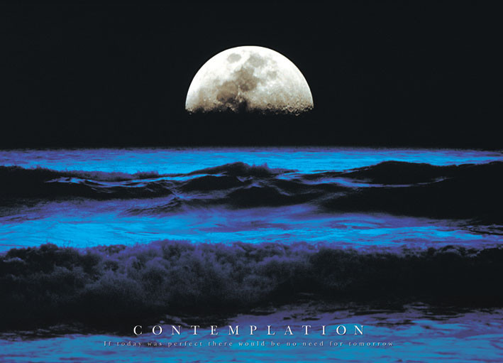 Плакат Conteplation - moon