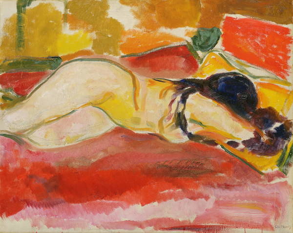 Плакат Reclining Female Nude, 1912/13