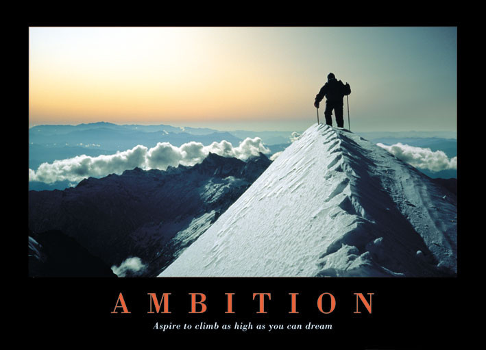 Плакат Ambition