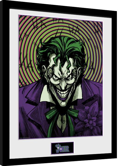 Framed Poster DC Comics - Joker Insane
