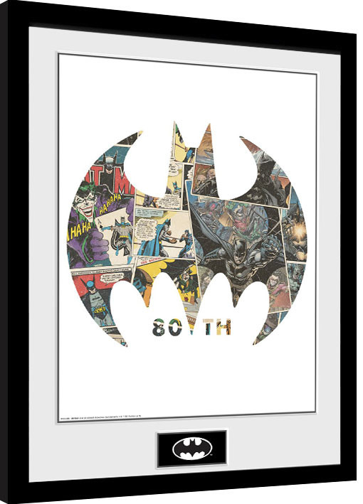 Framed Poster Batman - Comic Symbol
