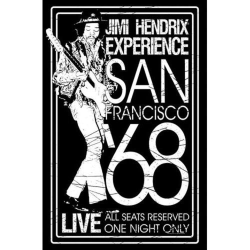 Textile Poster Jimi Hendrix – San Francisco 68