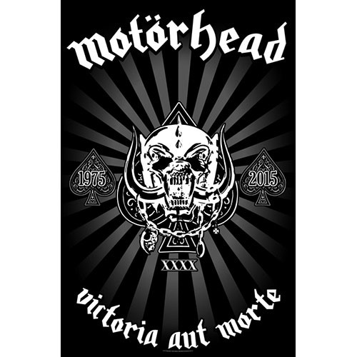 Υφασμάτινη αφίσα Motorhead - Victoria Aut Morte 1975-2015