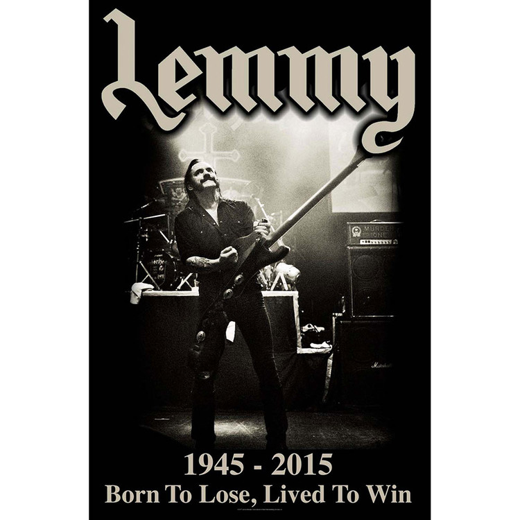 Textile Poster Lemmy - Lived To Win
