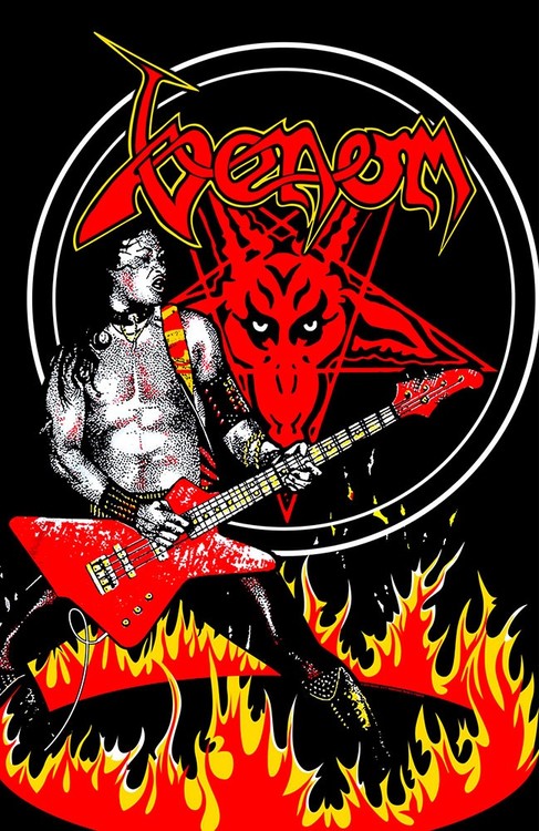 Textile Poster Venom - Cronos In Flames