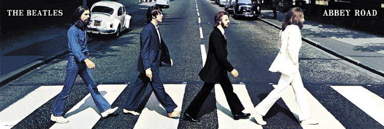 Плакат Beatles - abbey road
