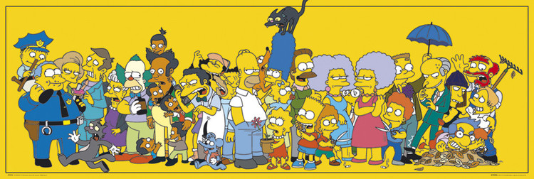 Poster THE SIMPSONS - stars