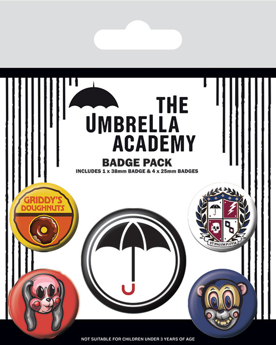 Badge set The Umbrella Academy - Super