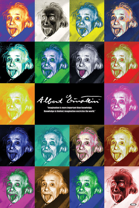 Плакат Albert Einstein - pop art