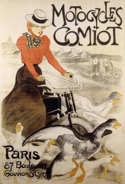 Плакат An advertising poster for 'Motorcycles Comiot'