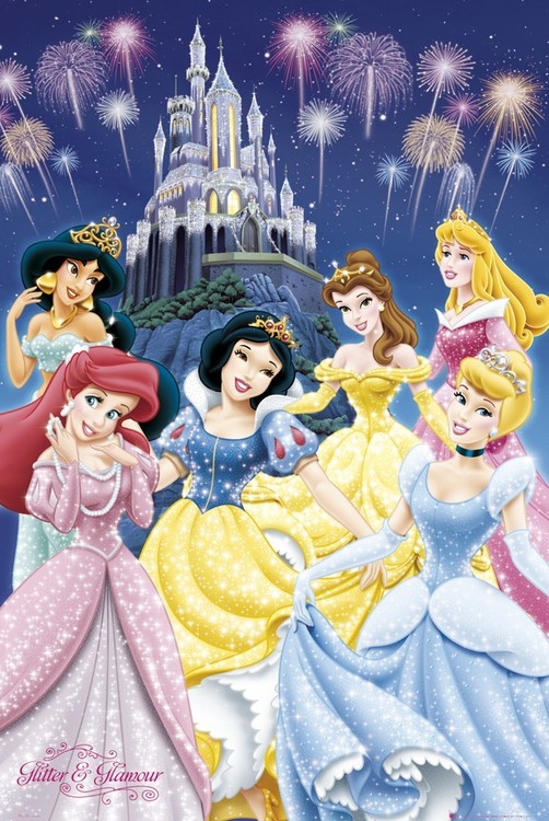 Плакат DISNEYS PRINSESSOR - glamour