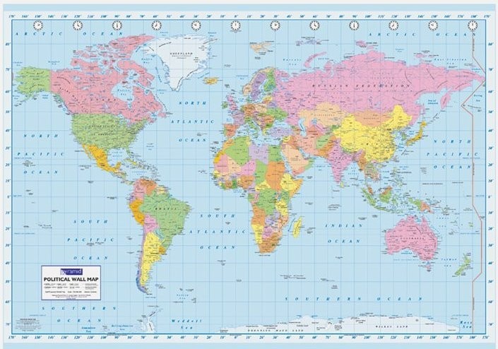 Poster World Map - Political