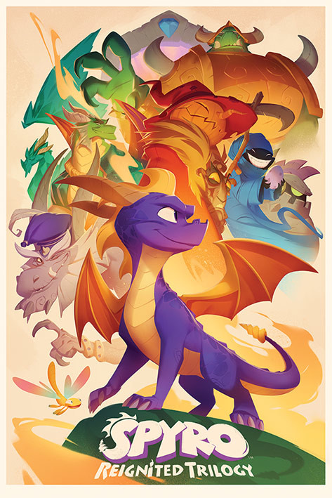Плакат Spyro - Animated Style