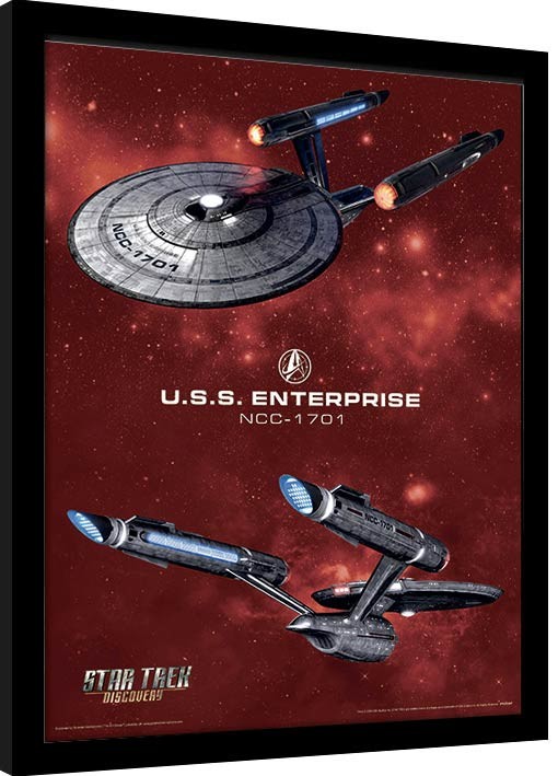 Poster emoldurado Star Trek: Discovery - Pike's Enterprise