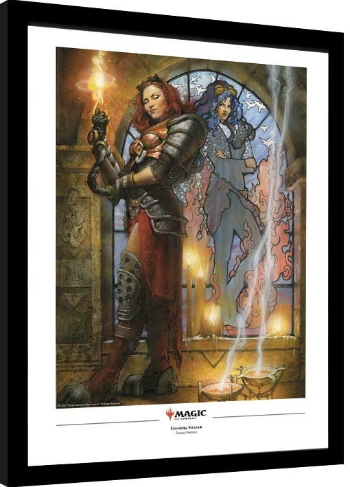 Κορνιζαρισμένη αφίσα Magic The Gathering - Chandra, Torch of Defiance