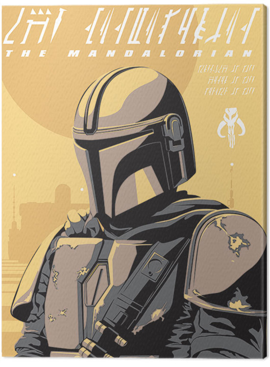 Принти на полотні Star Wars: The Mandalorian - Illustration