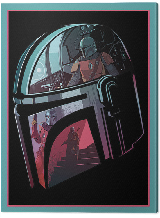 Принти на полотні Star Wars: The Mandalorian - Helmet Section