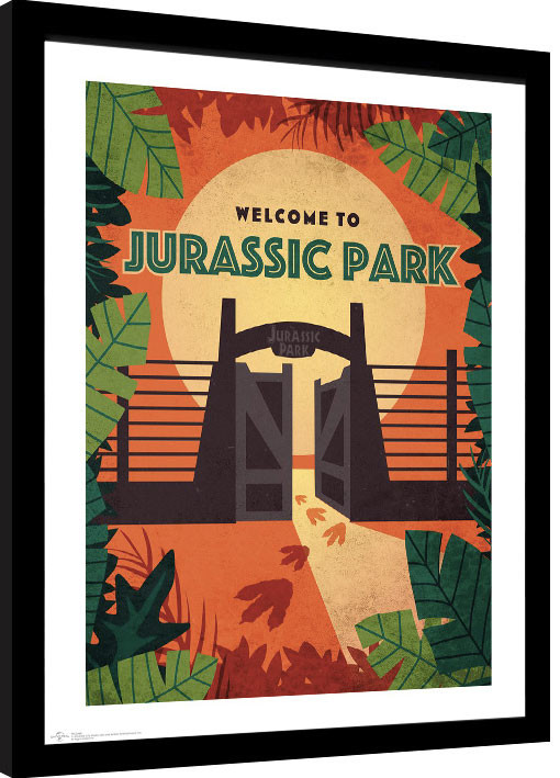 Poster emoldurado Jurassic Park - Welcome