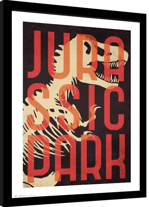 Framed poster Jurassic Park - Skeleton
