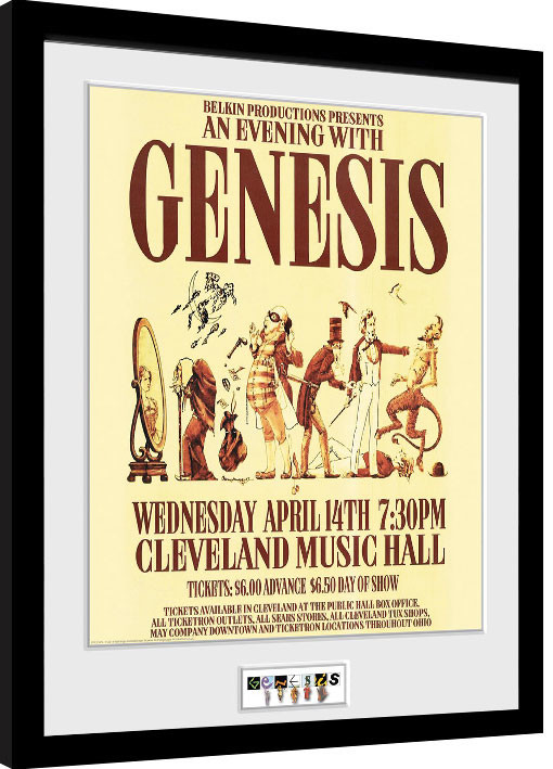 Uokvireni poster Genesis - Cleveland