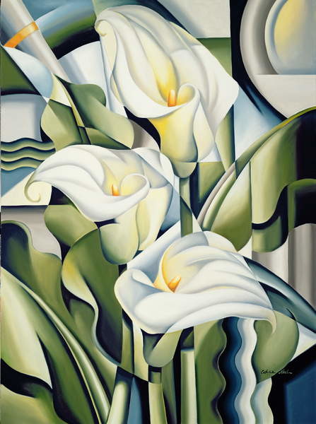 Плакат Cubist Lilies