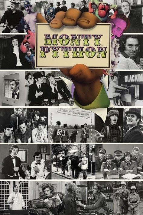 Плакат Monty Python - flying circus montage