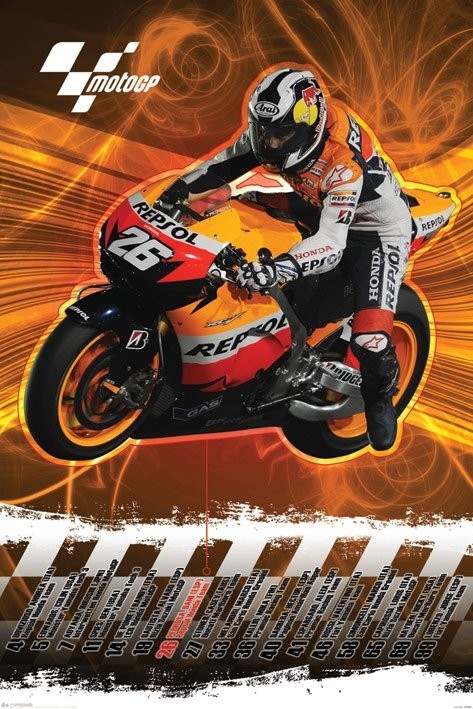 Плакат Moto GP - dani pedrosa