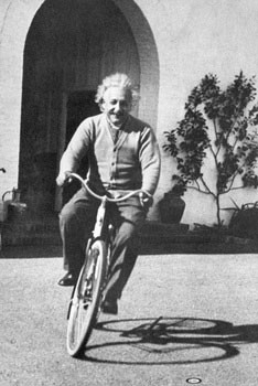 Poster Albert Einstein – ride on bike