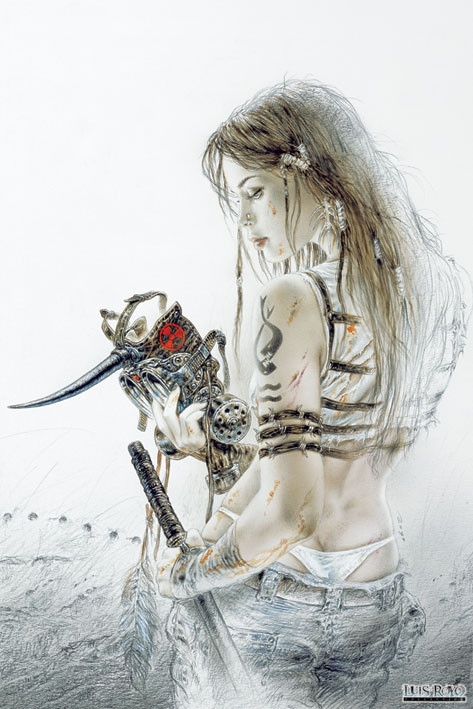 ポスター ルイス ロヨ LUIS ROYO 画集 作品集 イラスト 絵画 美人画 Poster Luis Royo - sketch | Wall Art | 3+1 FREE | Abposters.com