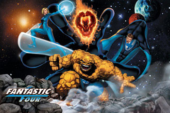Плакат FANTASTIC FOUR - space