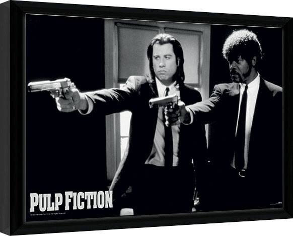 Uokvireni poster PULP FICTION - guns