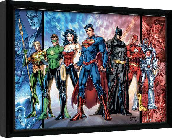 Κορνιζαρισμένη αφίσα DC Comics - Justice League United