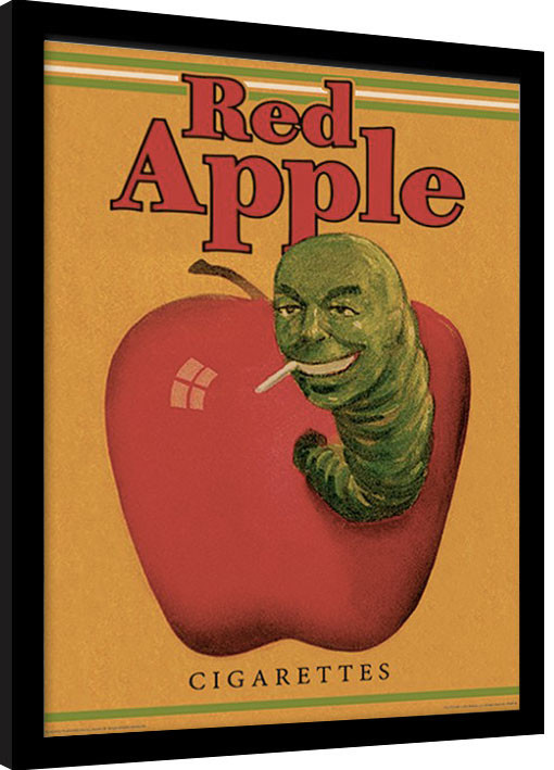 PULP FICTION - red apple cigarettes Framed poster