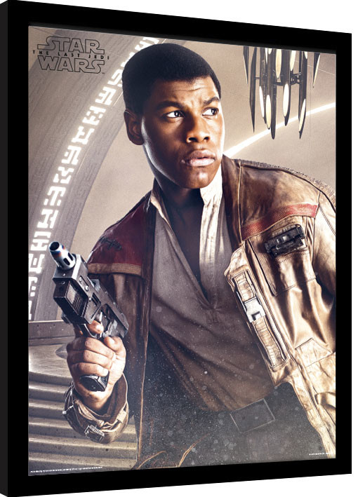 Κορνιζαρισμένη αφίσα Star Wars: Die letzten Jedi - Finn Blaster