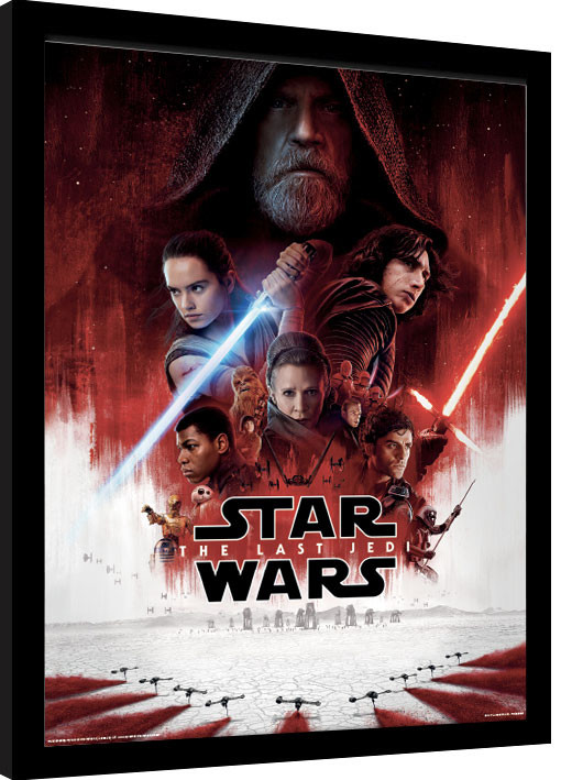 Poster emoldurado Star Wars The Last Jedi - One Sheet