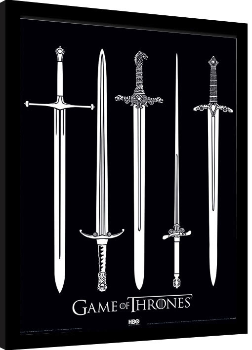 Κορνιζαρισμένη αφίσα Game Of Thrones - Swords