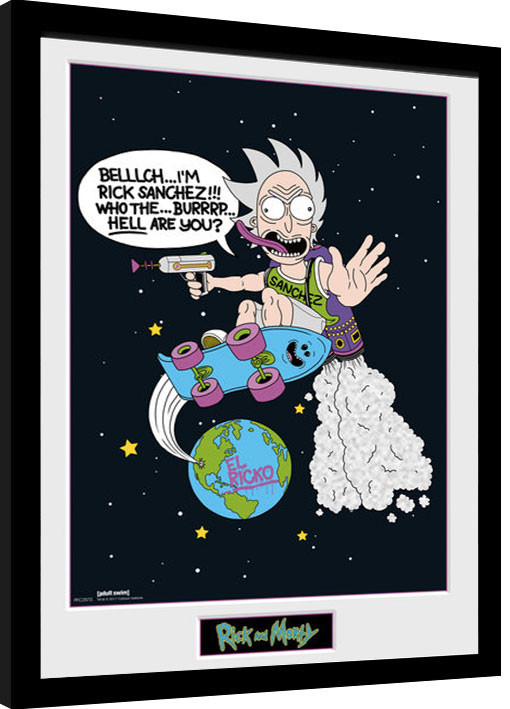 Κορνιζαρισμένη αφίσα Rick and Morty - El Ricko
