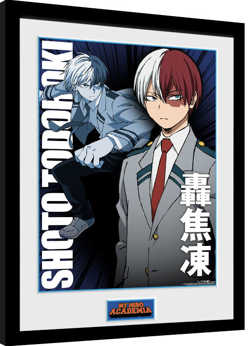 Κορνιζαρισμένη αφίσα My Hero Academia - Shoto Todorki