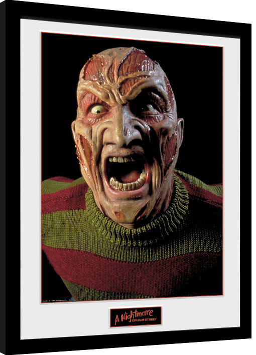 Framed Poster Nightmare On Elm Street - Scream