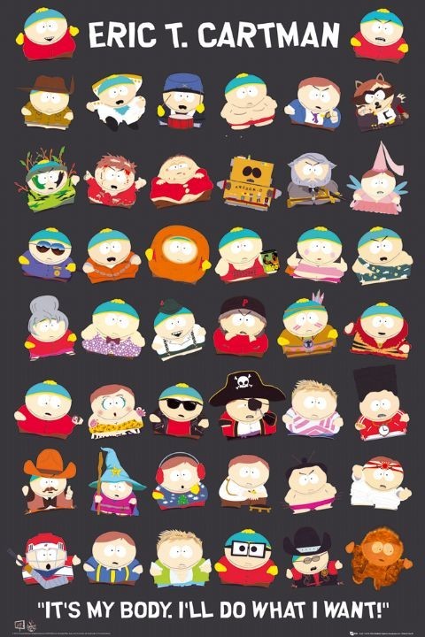 Плакат SOUTH PARK - cartman