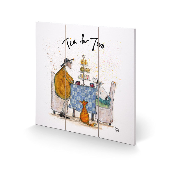 Pintura em madeira Sam Toft - Tea for Two - Colour