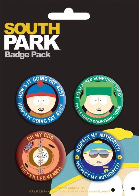 Badge set SOUTH PARK - characters
