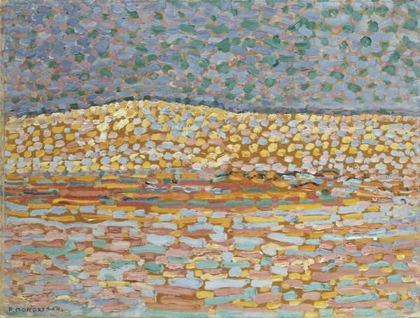 Плакат Pointillist Dune Study, Crest at Left, 1909