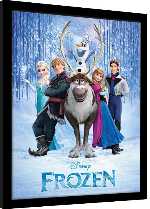 Uokvirjen plakat Frozen - Cast