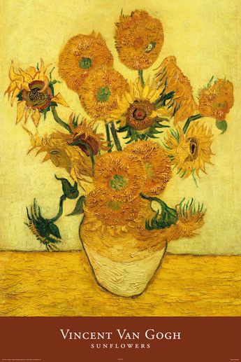 Плакат VINCENT VAN GOGH - sunflowers