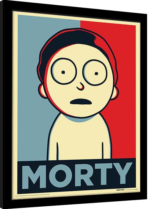 Κορνιζαρισμένη αφίσα Rick & Morty - Morty Campaign