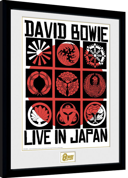 Κορνιζαρισμένη αφίσα David Bowie - Live In Japan