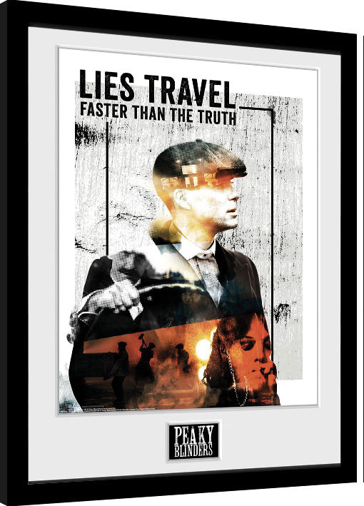 Κορνιζαρισμένη αφίσα Peaky Blinders - Lies Travel