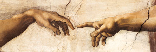 Плакат Michelangelo Buonarroti - creation hands